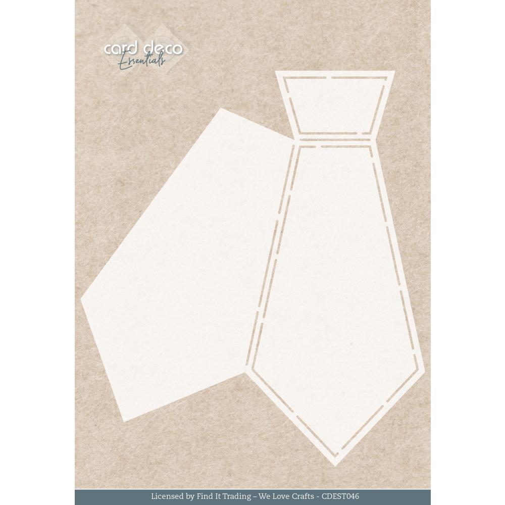 Find It Trading - Card Deco Essentials Stencil - We Are Men Tie (A5) - The Crafty Kiwi