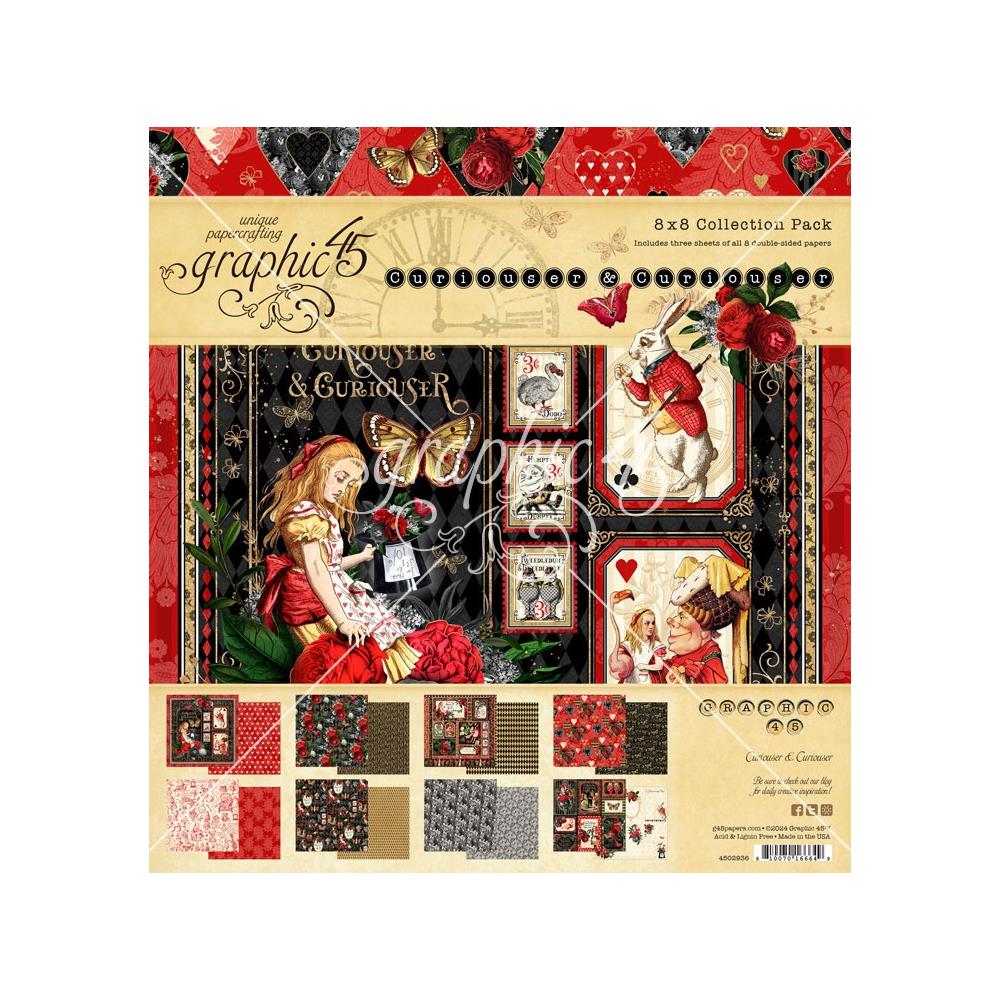 Graphic 45 - Curiouser and Curiouser Bundle Kit (5 products) - The Crafty Kiwi