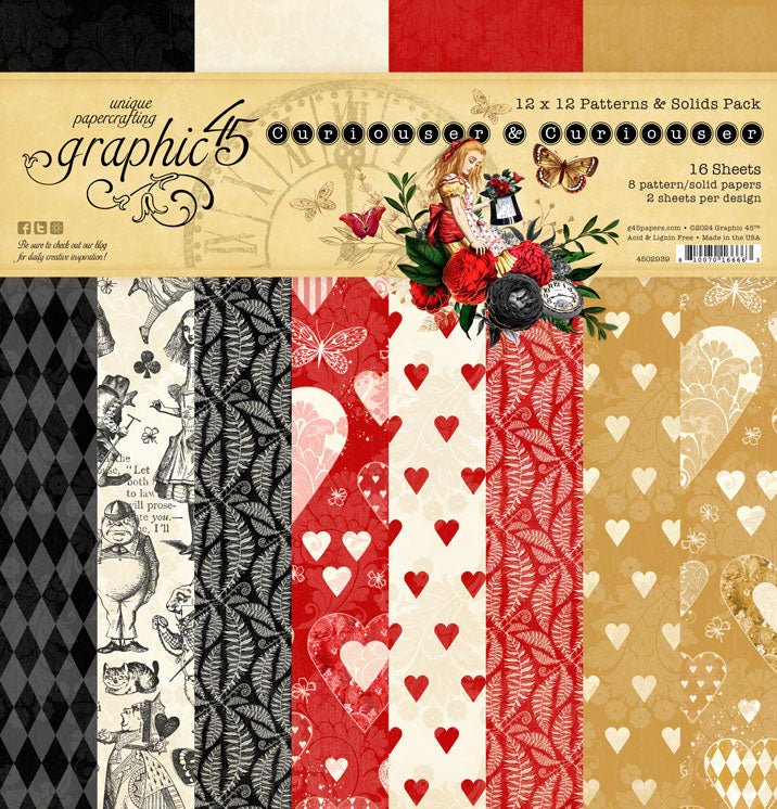 Graphic 45 - Curiouser and Curiouser Bundle Kit (5 products) - The Crafty Kiwi