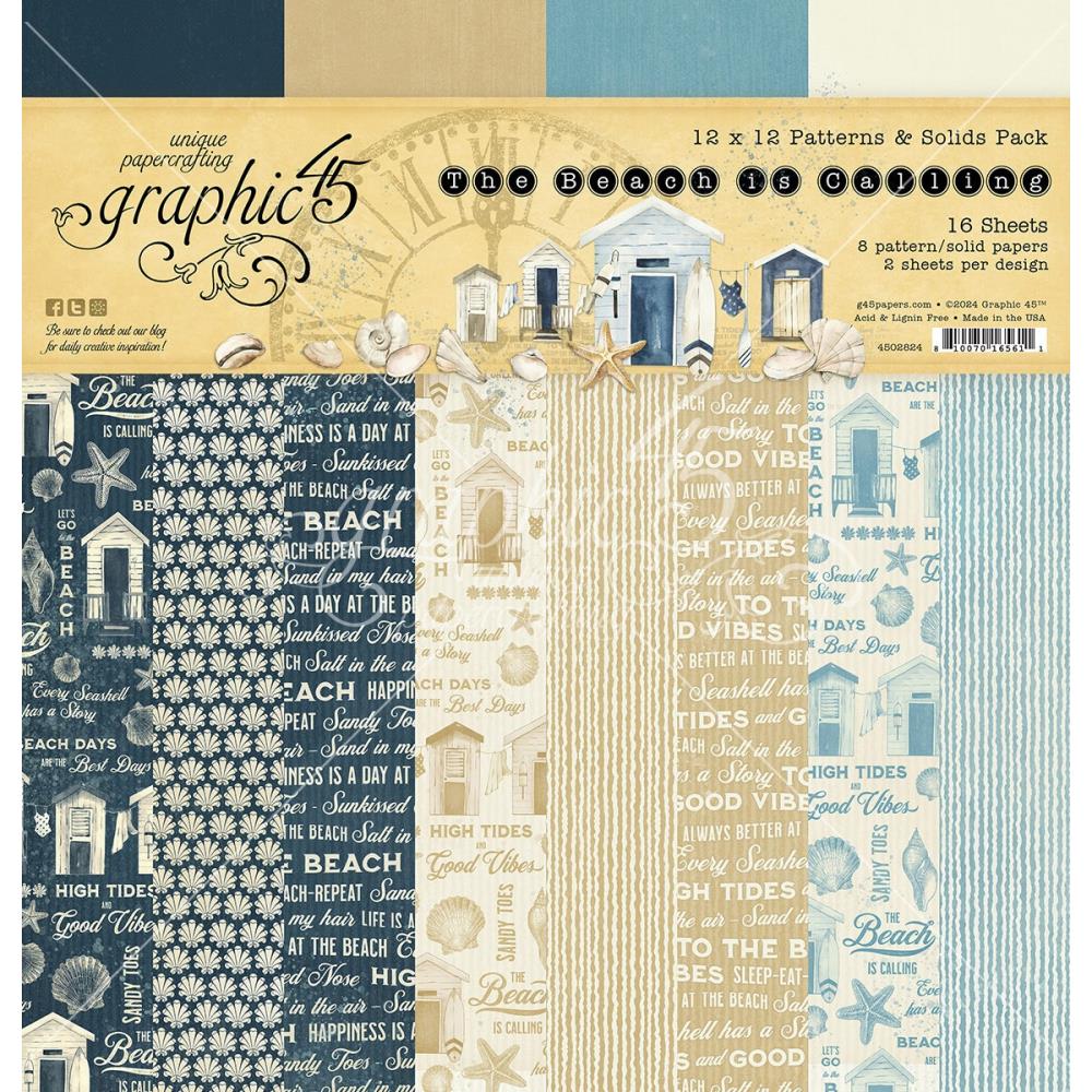 Graphic 45 - The Beach is Calling Bundle Kit - The Crafty Kiwi