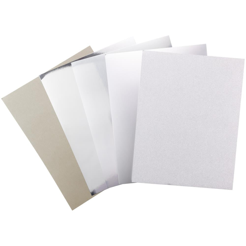Harmony Paper - Precious Metals Cardstock - SILVER (20/pkg) - The Crafty Kiwi