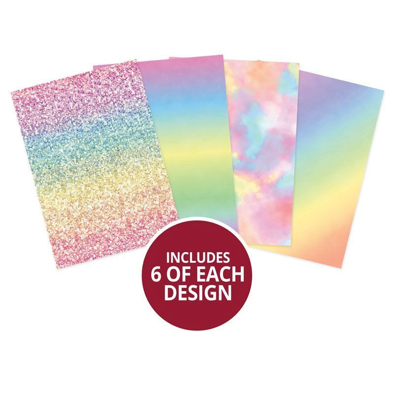 Hunkydory Crafts - Essential Paper Packs - Rainbow Rays - The Crafty Kiwi