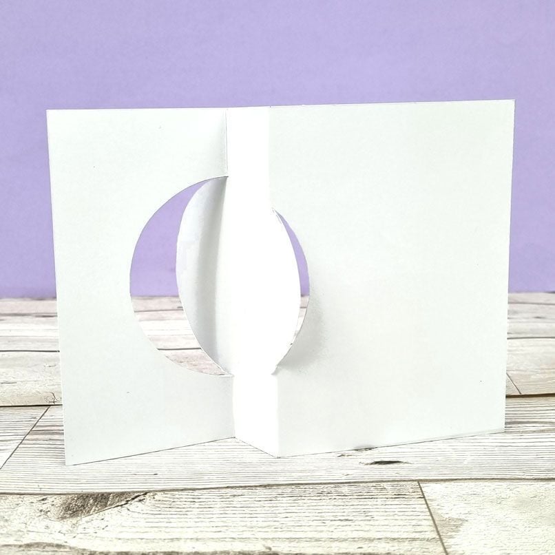 Hunkydory Crafts - Luxury Shaped Card Blanks & Envelopes - Circle Swing Card (5/pack) - The Crafty Kiwi