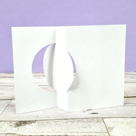 Hunkydory Crafts - Luxury Shaped Card Blanks & Envelopes - Circle Swing Card (5/pack) - The Crafty Kiwi