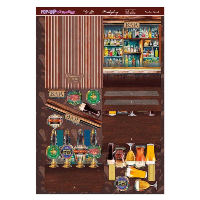 Hunkydory Crafts - Pop - Up Stepper Cards - Another Round - The Crafty Kiwi