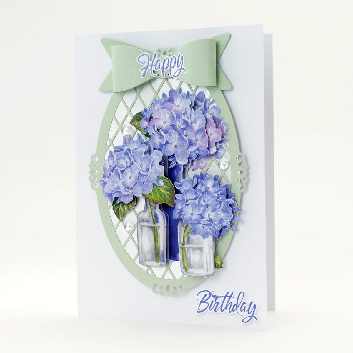 Katy Sue - 3D Die Cut Decoupage - Blue Hydrangeas (1/sheet) - The Crafty Kiwi