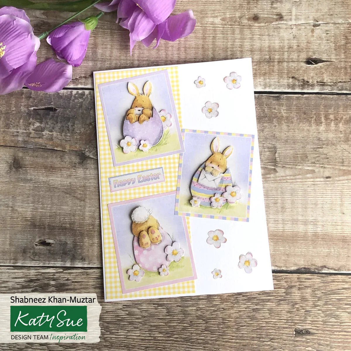 Katy Sue - 3D Die Cut Decoupage - Easter Bunnies (1/sheet) - The Crafty Kiwi