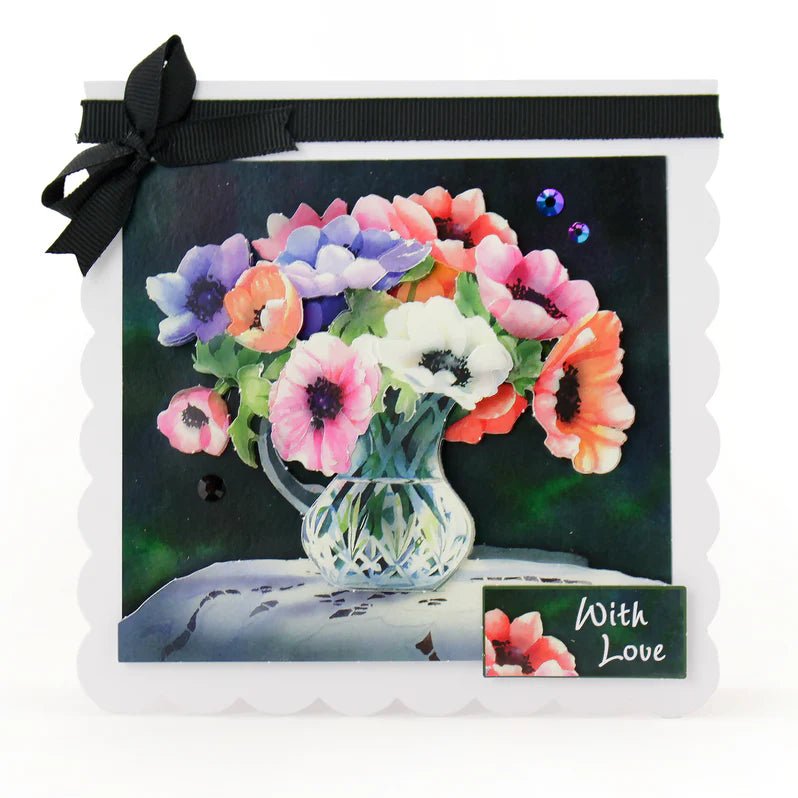 Katy Sue - Die Cut 3D Decoupage - Anemones (1/sheet) - The Crafty Kiwi