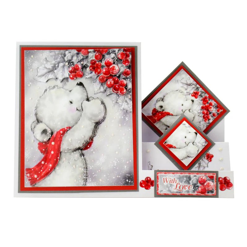 Katy Sue - Die Cut 3D Decoupage - Bear and Berries (1/sheet) - The Crafty Kiwi