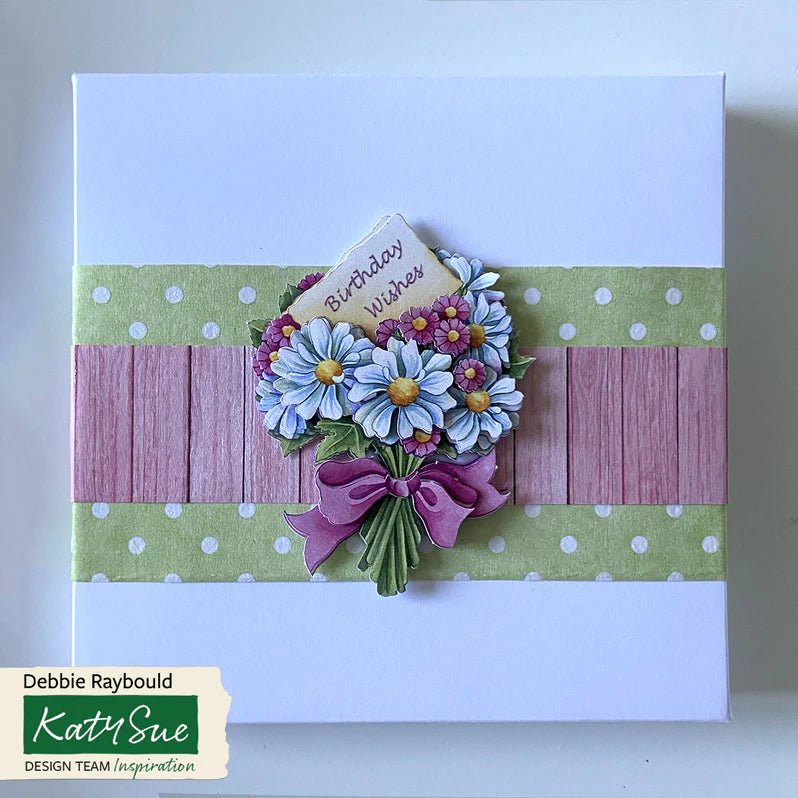 Katy Sue - Die Cut 3D Decoupage - Birthday Flower (1/sheet) - The Crafty Kiwi