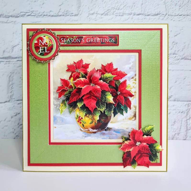 Katy Sue - Die Cut 3D Decoupage - Potted Poinsettia (1/sheet) - The Crafty Kiwi