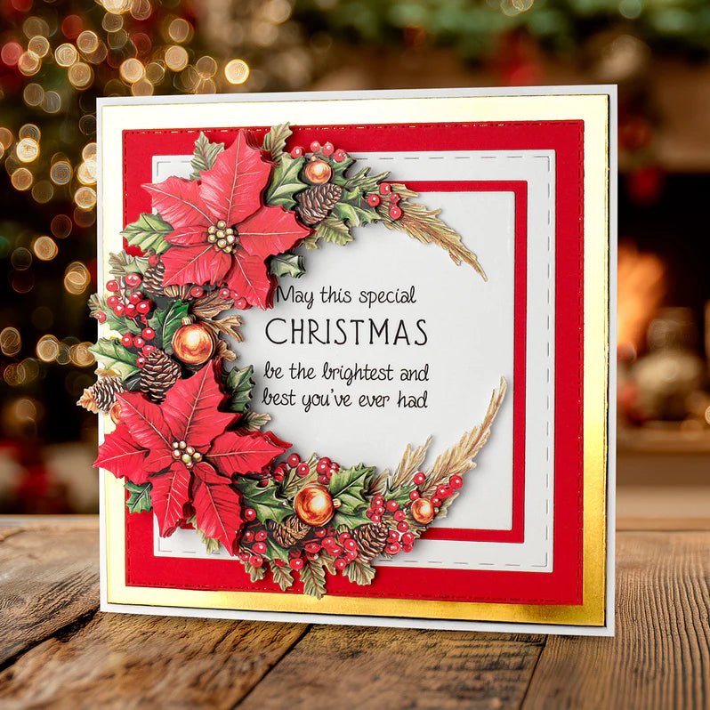 Katy Sue - Die Cut Decoupage – Christmas Flowers (1/sheet) - The Crafty Kiwi