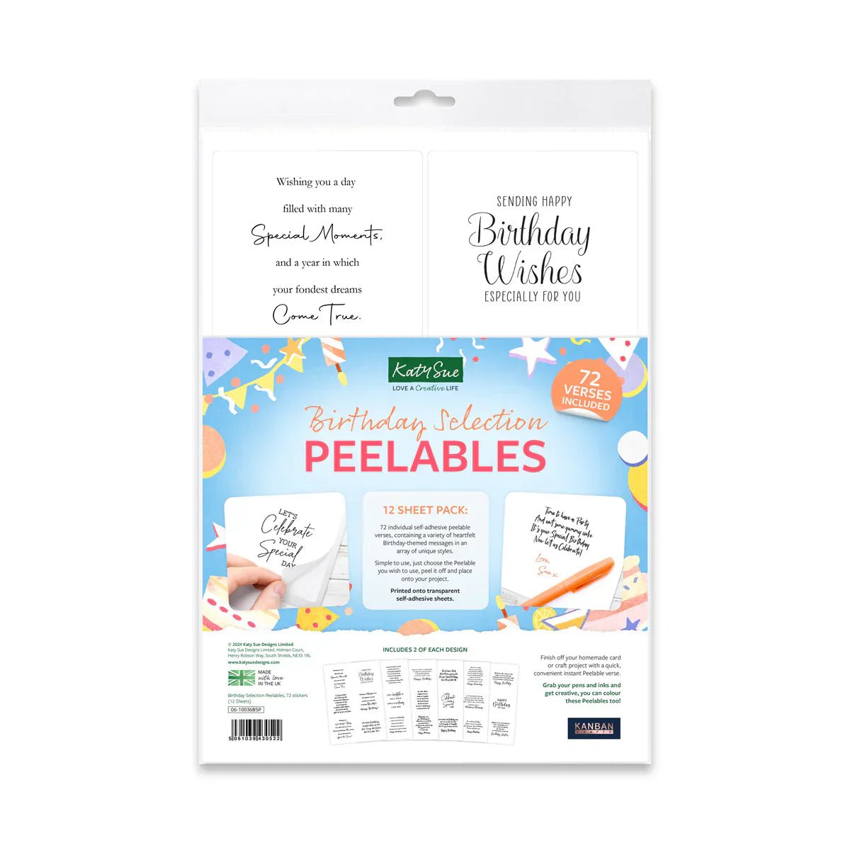 Katy Sue - Peelables - Birthday Selection - The Crafty Kiwi