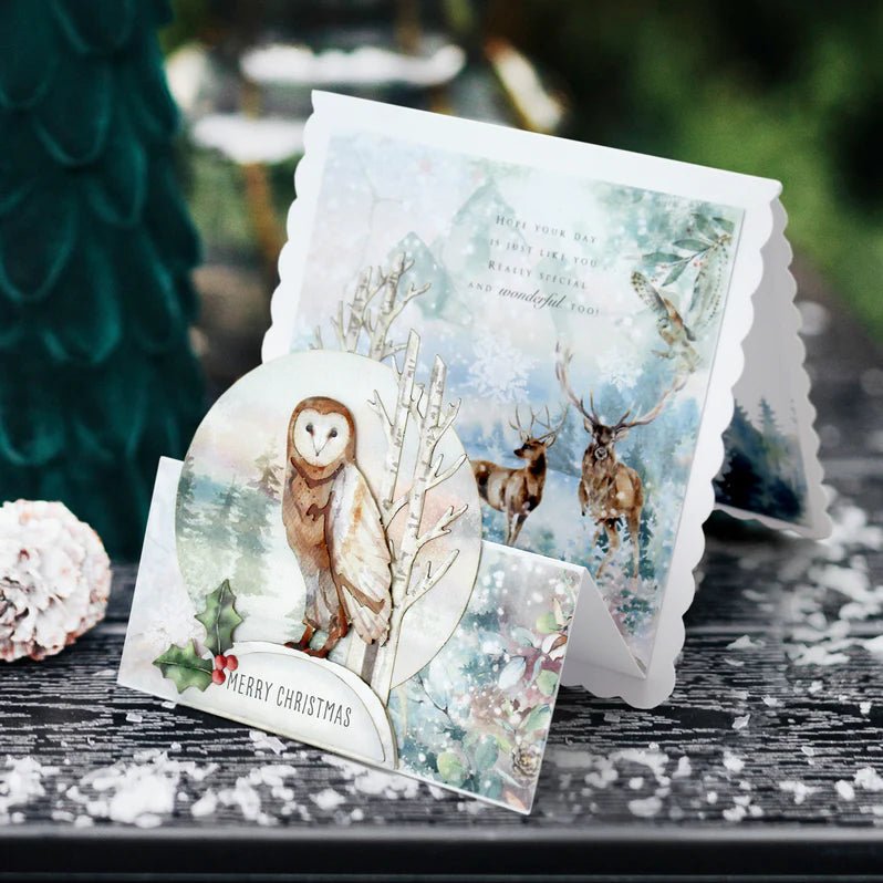 Katy Sue - Pop Up Card Making Kit - Watercolour Christmas Animals (4/designs) - The Crafty Kiwi