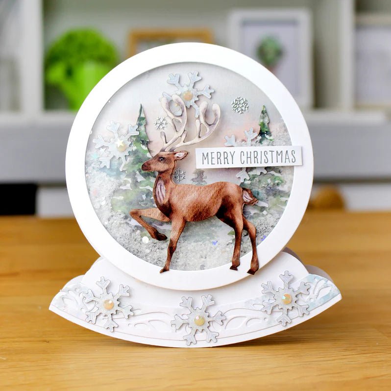 Katy Sue - Pop Up Card Making Kit - Watercolour Christmas Animals (4/designs) - The Crafty Kiwi