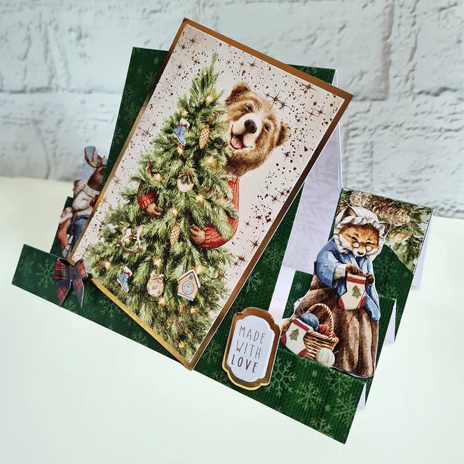 Katy Sue - Ready to Decorate Christmas Stepper Cards & Envelopes (pack of 6 assorted) - The Crafty Kiwi