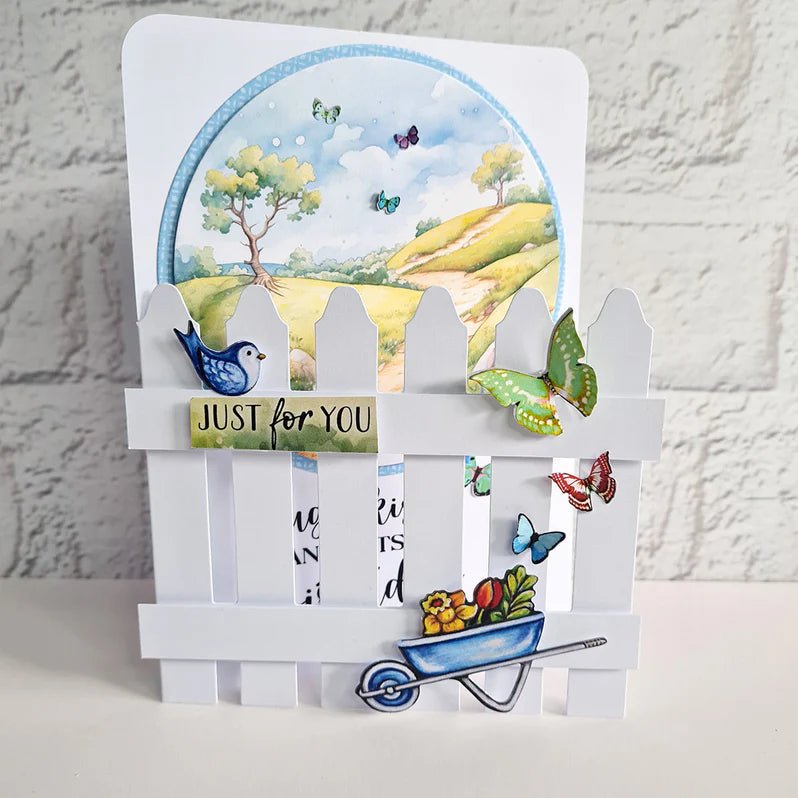 Katy Sue - Ready to Decorate - Picket Fence Cards with Envelopes (4/pack) - The Crafty Kiwi