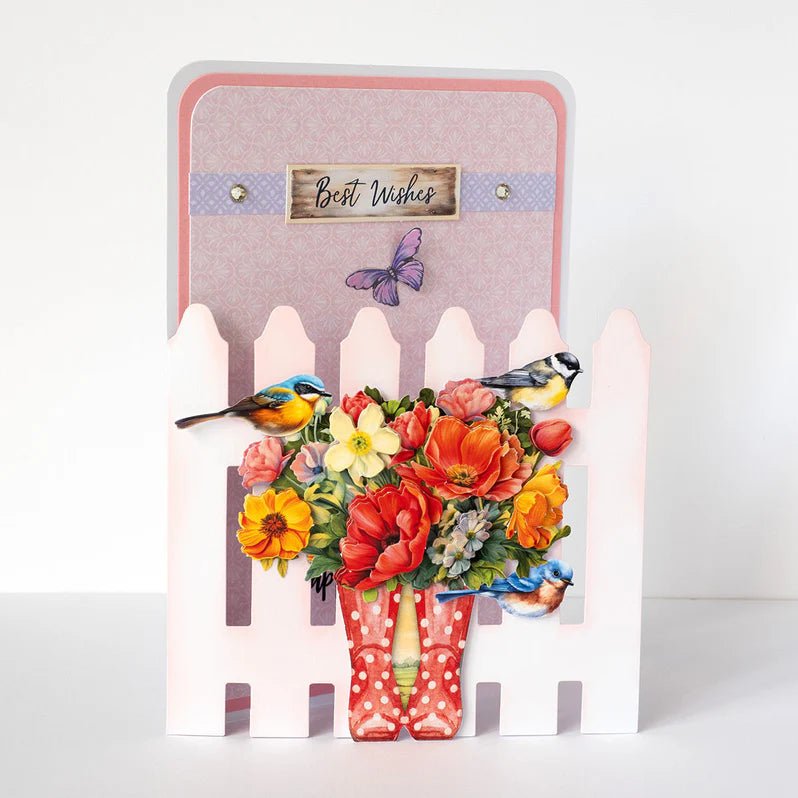 Katy Sue - Ready to Decorate - Picket Fence Cards with Envelopes (4/pack) - The Crafty Kiwi