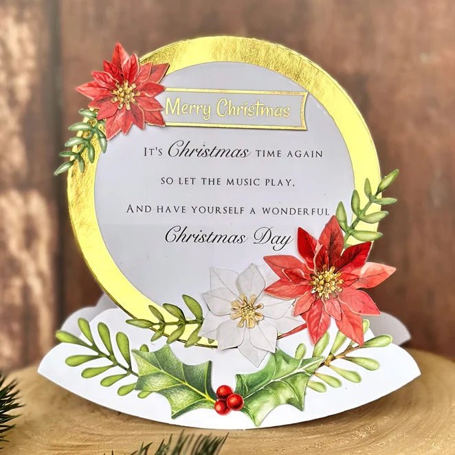 Katy Sue - Traditional Christmas Die Cut Flowers and Leaves (3/sheets) - The Crafty Kiwi