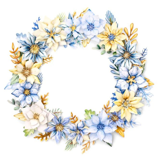 Katy Sue - Winter Blooms Die Cut Flowers and Leaves (3/sheets) - The Crafty Kiwi