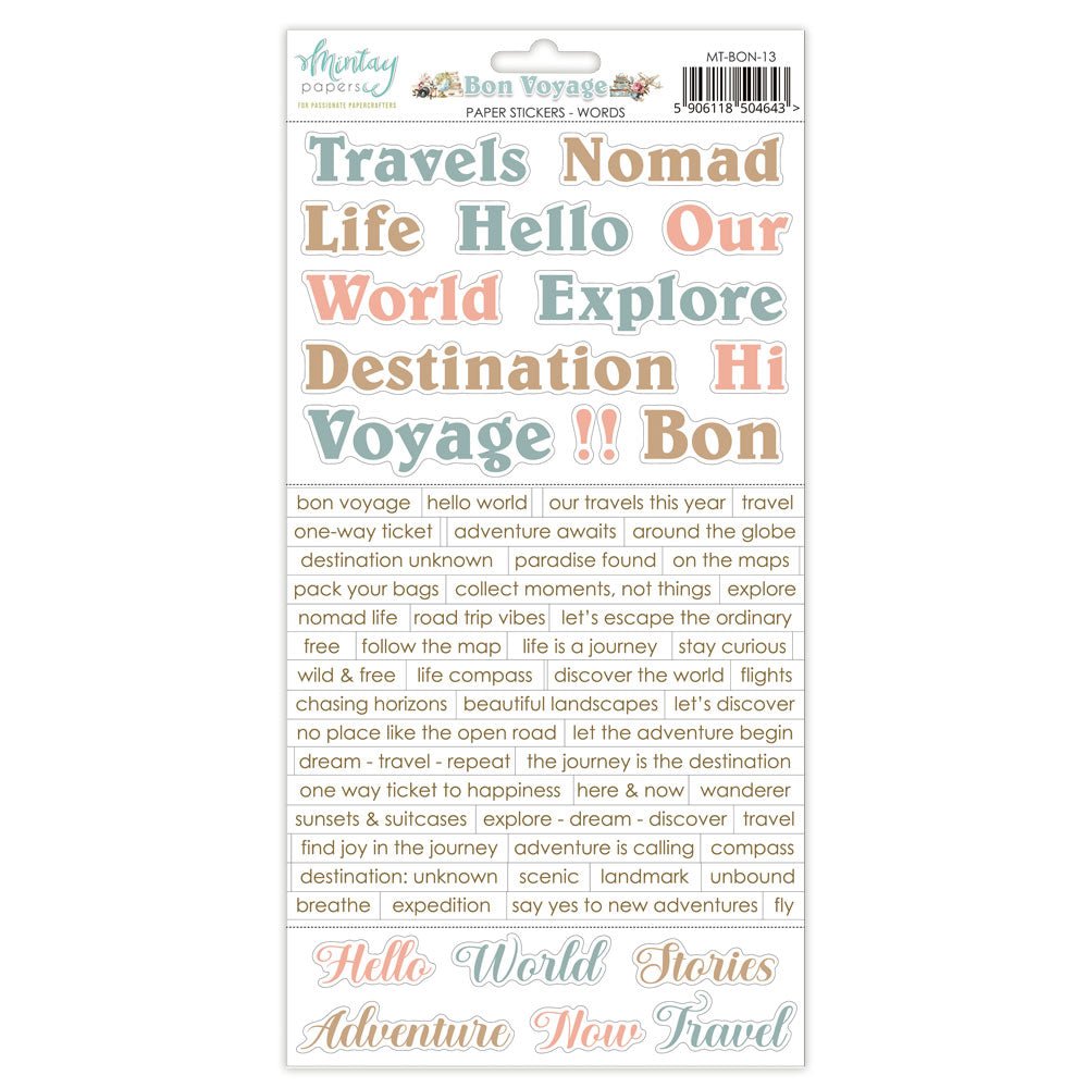 Mintay - Bon Voyage Bundle Kit - The Crafty Kiwi