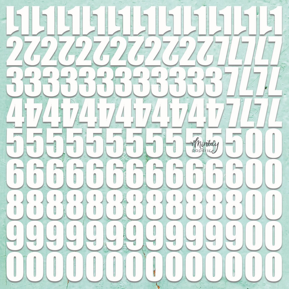 Mintay - Chippies - Numbers - The Crafty Kiwi