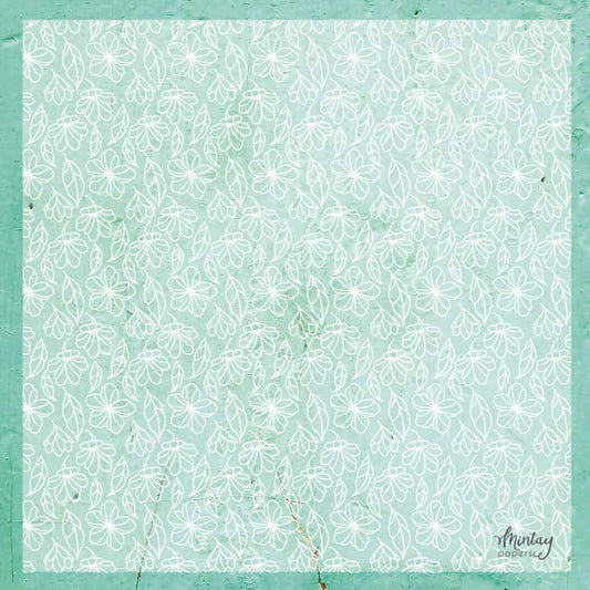Mintay - Decorative Vellum 12x12 - Flowers 2 - The Crafty Kiwi