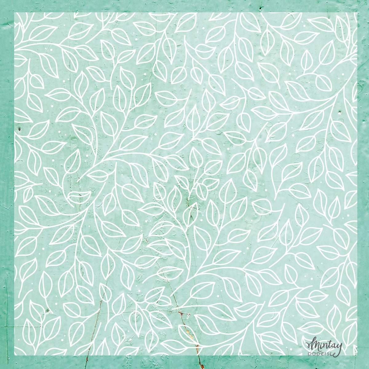 Mintay - Decorative Vellum 12x12 - Leaves (1/sheet) - The Crafty Kiwi