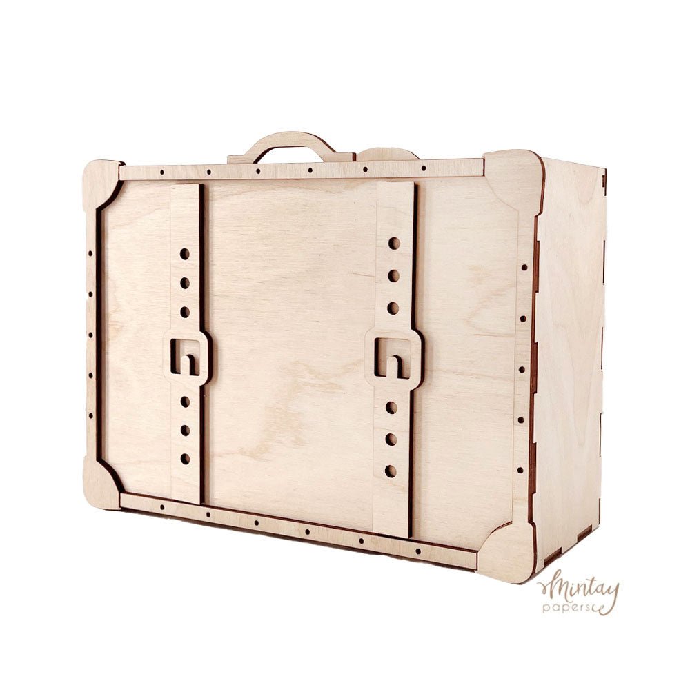 Mintay - Woodies - 3D Suitcase - The Crafty Kiwi
