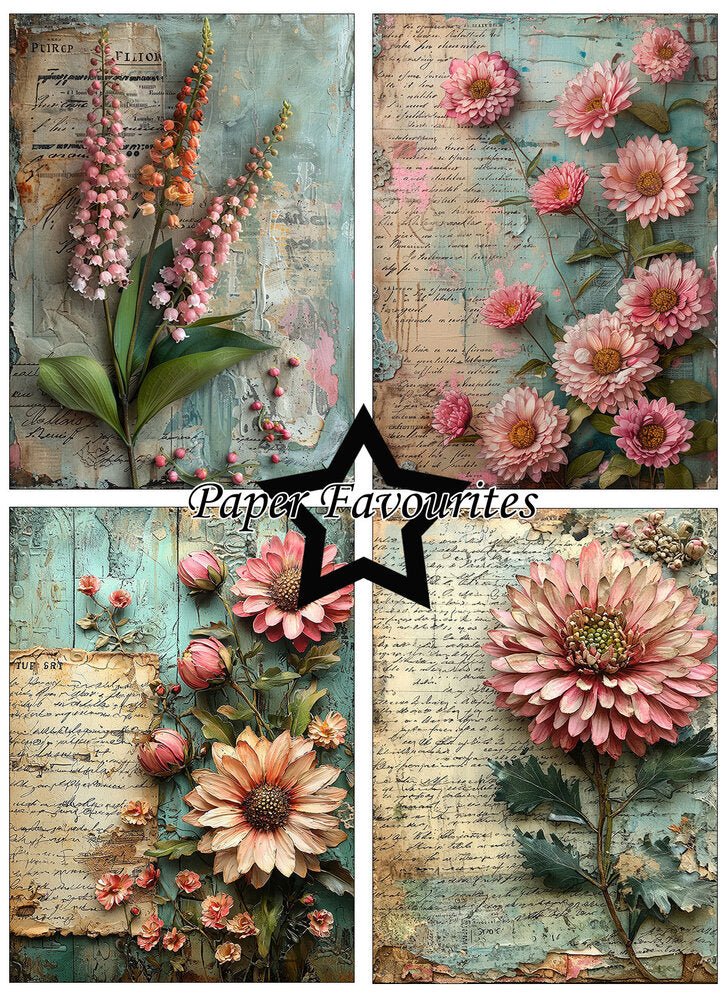 Paper Favourites - A6 Paper Pad - Flower Journal - The Crafty Kiwi