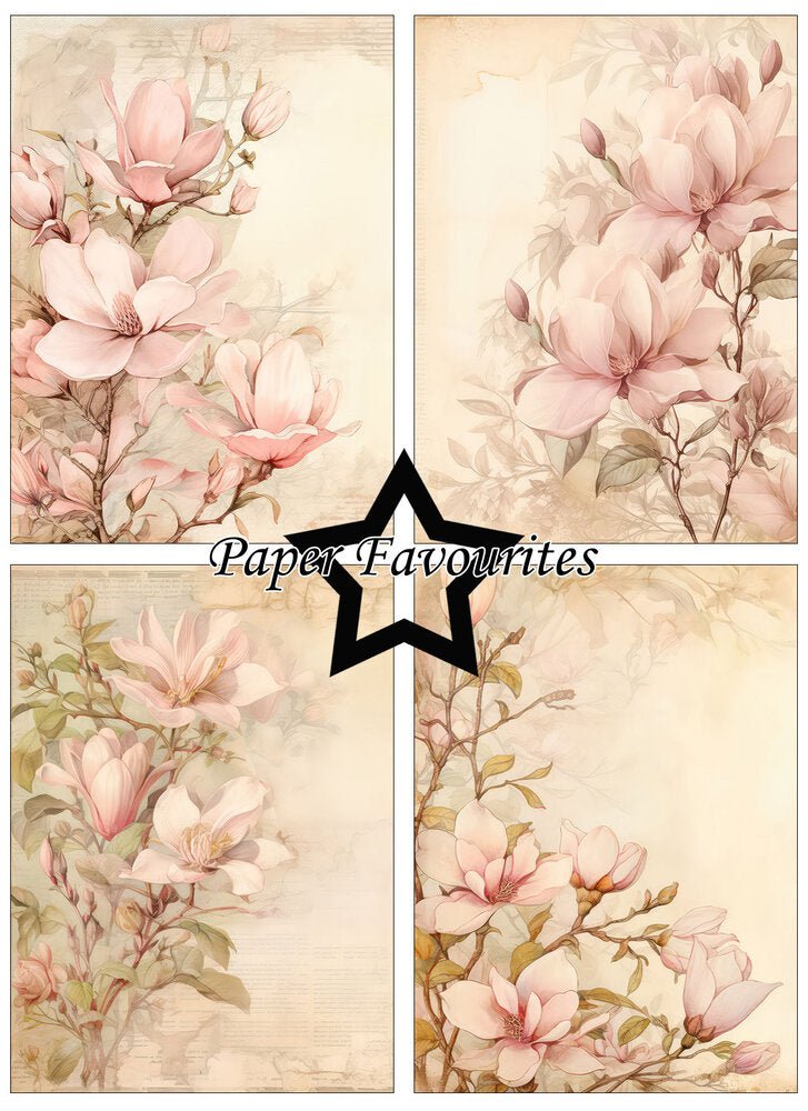 Paper Favourites - A6 Paper Pad - Pink Magnolia - The Crafty Kiwi