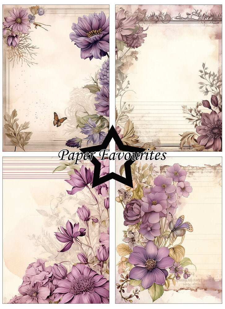 Paper Favourites - A6 Paper Pad - Vintage Mauve - The Crafty Kiwi
