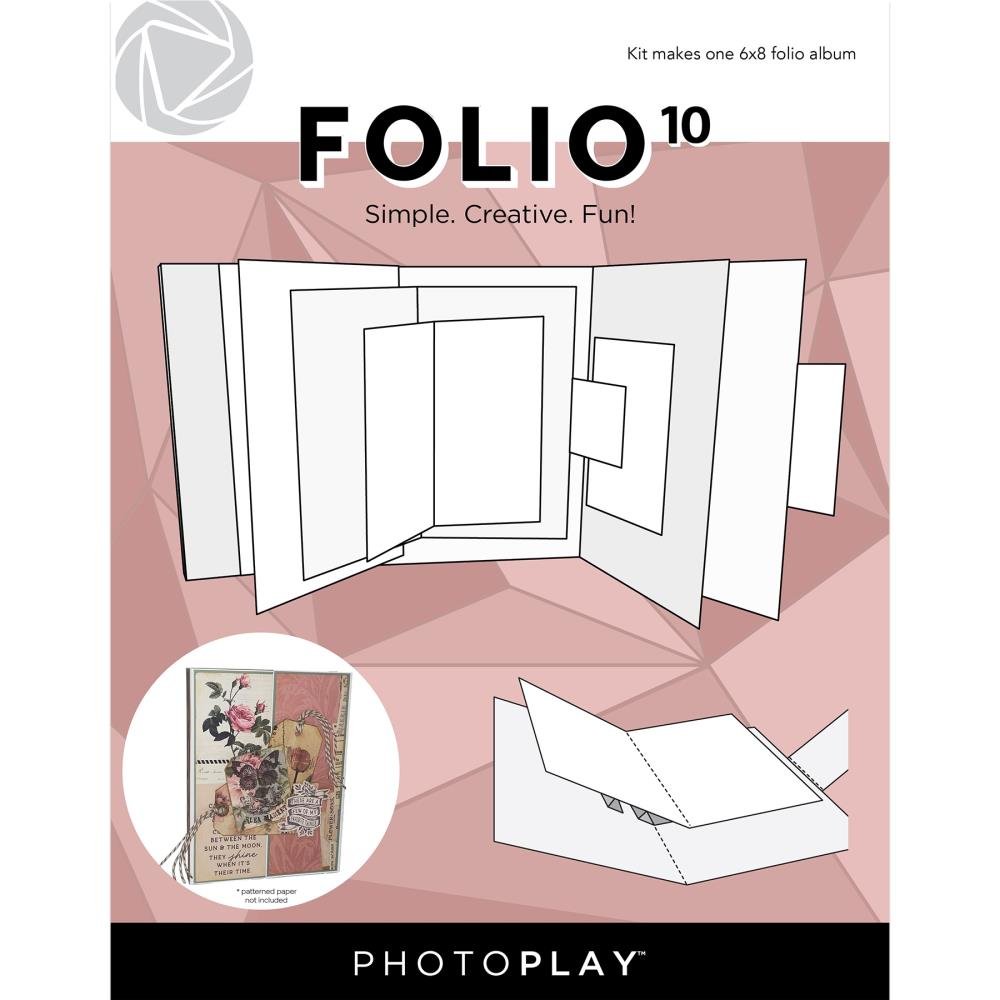 PhotoPlay - 6x8" Folio #10 - White - The Crafty Kiwi