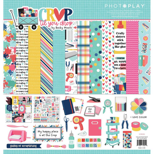 PhotoPlay - Crop 'Til You Drop 12x12 Paper Pack Bundle - The Crafty Kiwi