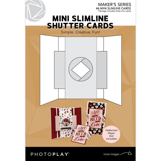 PhotoPlay - Mini Slimline Shutter Cards (3/pack) - The Crafty Kiwi