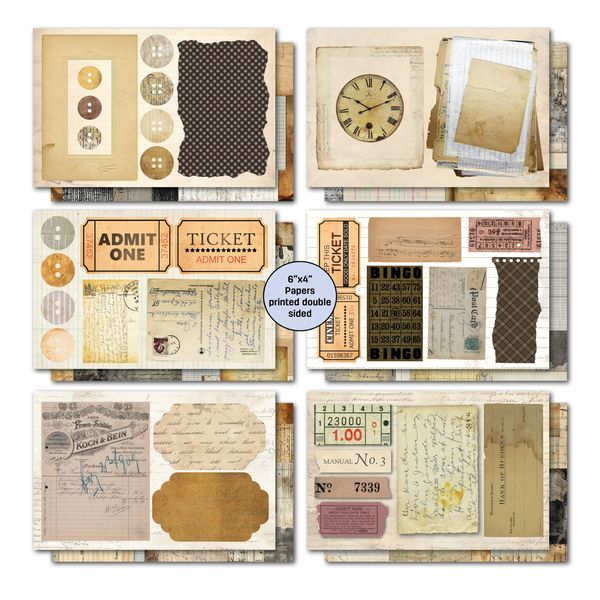 3Quarter Designs - 6x4 Card Making Pack - Paper Tales
