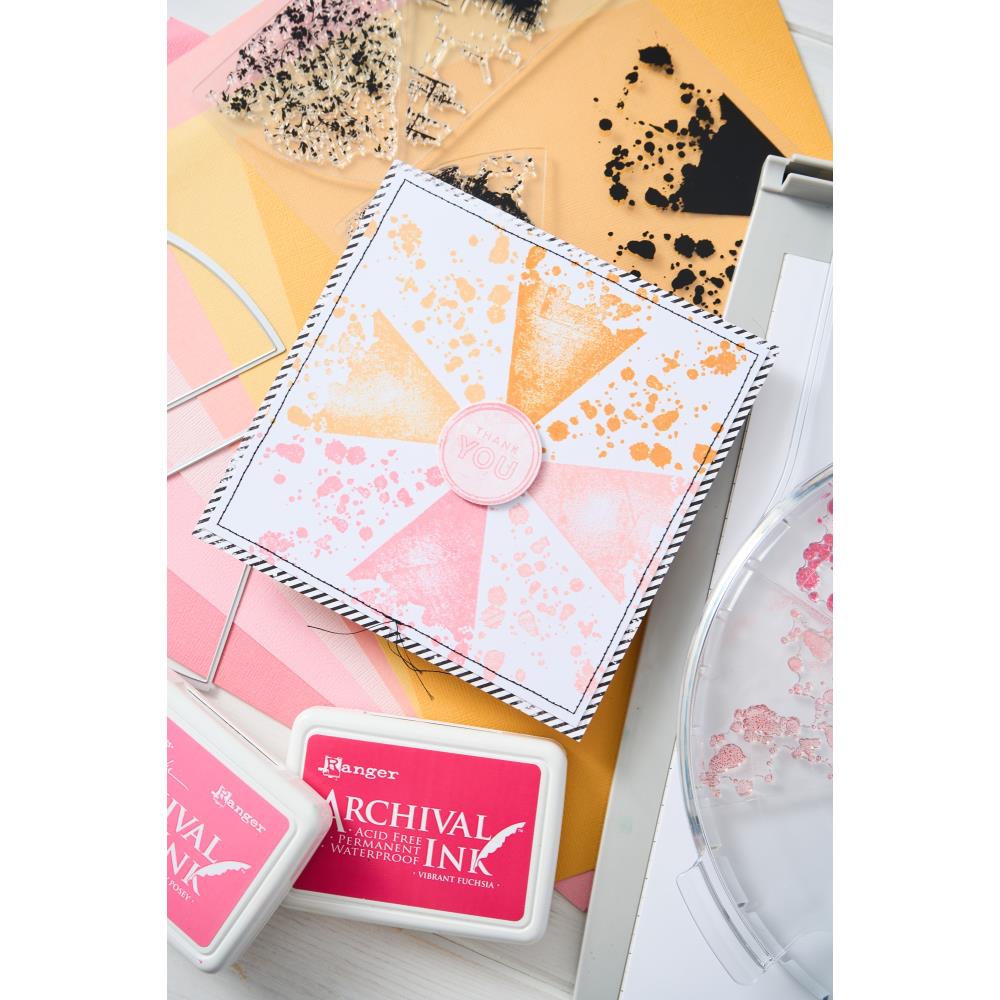 Sizzix - A5 Clear Stamps w/Framelits Dies By 49 and Market - Build - a - Burst Painterly - The Crafty Kiwi
