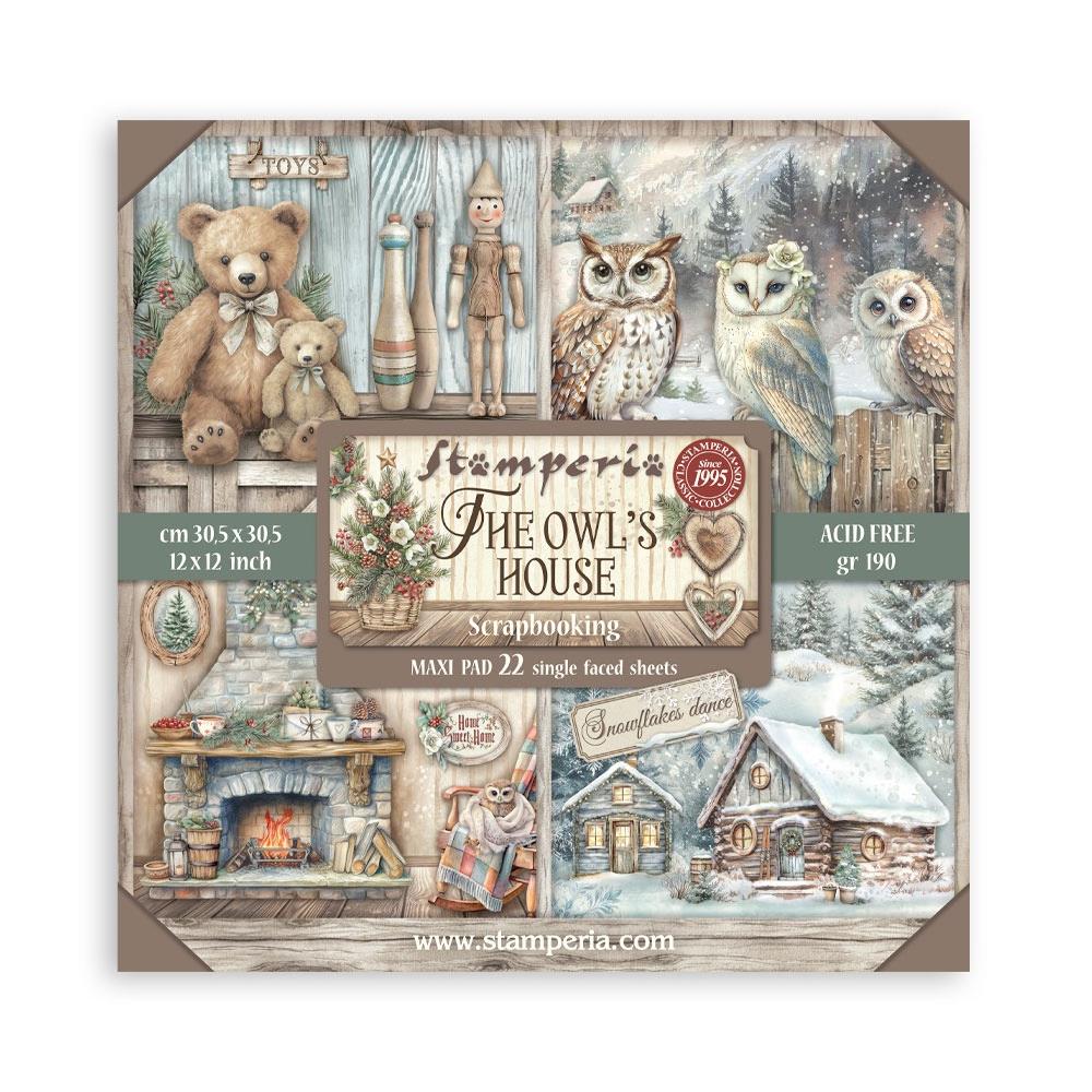Stamperia - The Owl's House - Single Sided Maxi Paper Pack (22/pgs) - The Crafty Kiwi