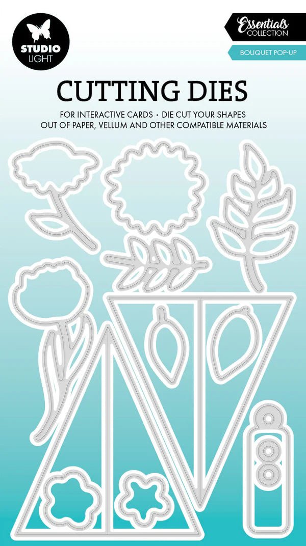 Studio Light - Bouquet Pop - Up Interactive Stamp and Die Bundle - The Crafty Kiwi