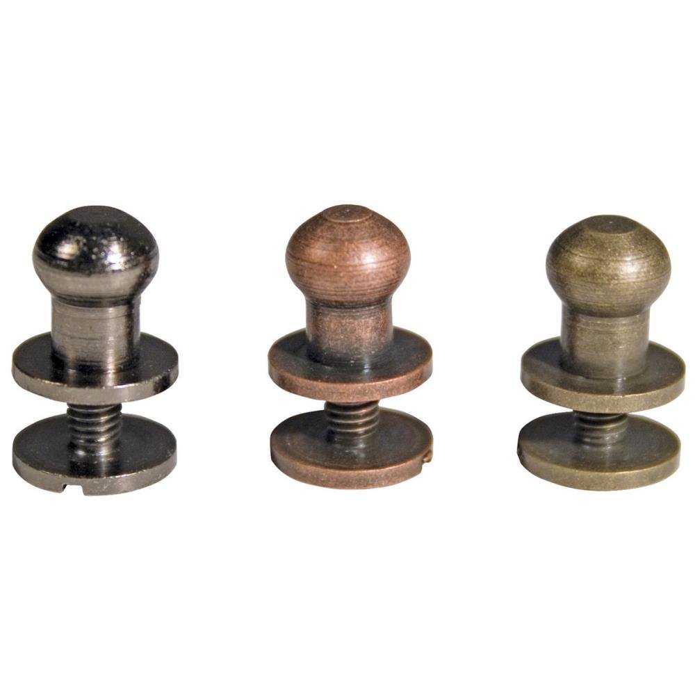 Tim Holtz - Ideology Metal 2 - Part Hitch Fasteners (12/pkg) - The Crafty Kiwi