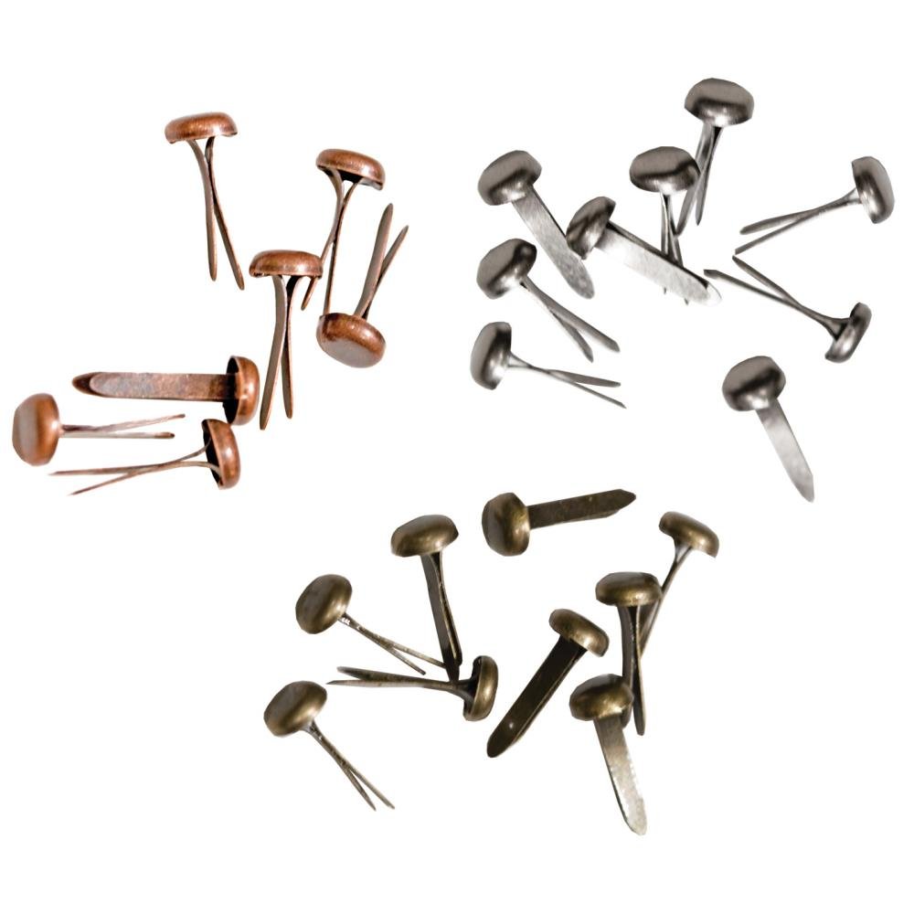Tim Holtz - Ideology Metal Long Paper Fasteners (99/pkg) - The Crafty Kiwi