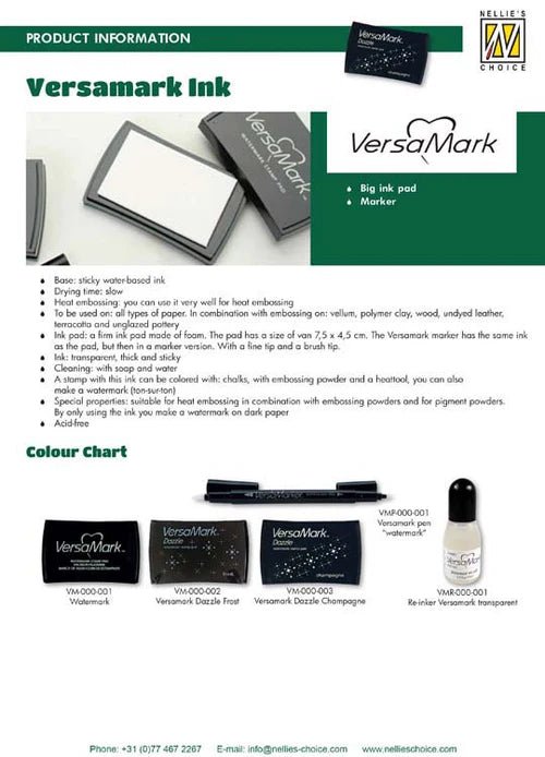 Tsukineko - Versamark - Clear Embossing Marker Pen - The Crafty Kiwi