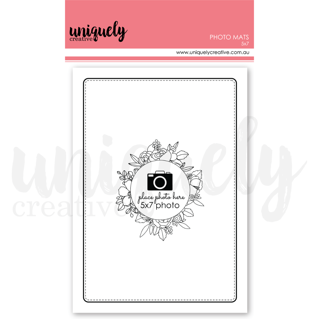 Uniquely Creative - 5x7 Photo Mats - The Crafty Kiwi