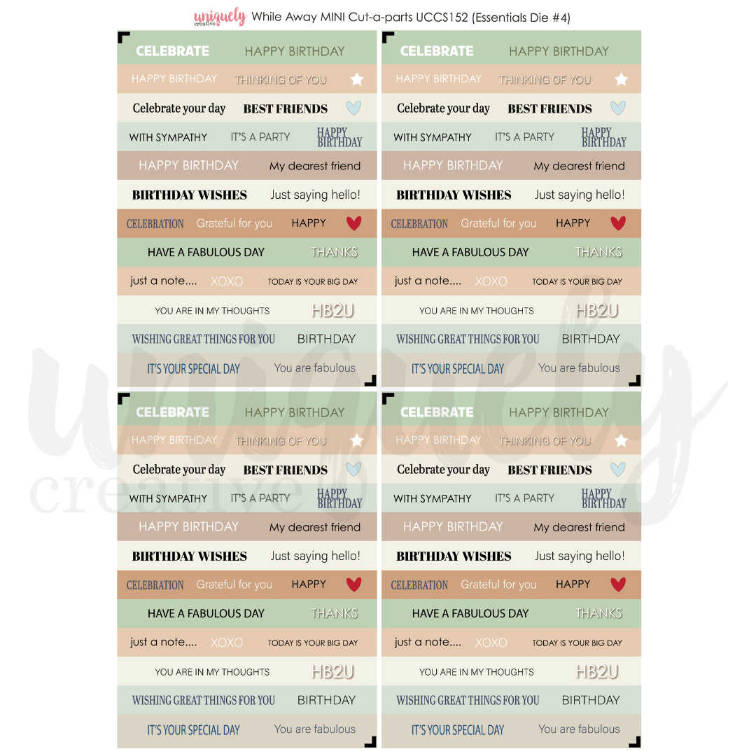 Uniquely Creative - (Advent 2024) - 6x6 Card Making Bundle Kit - The Crafty Kiwi