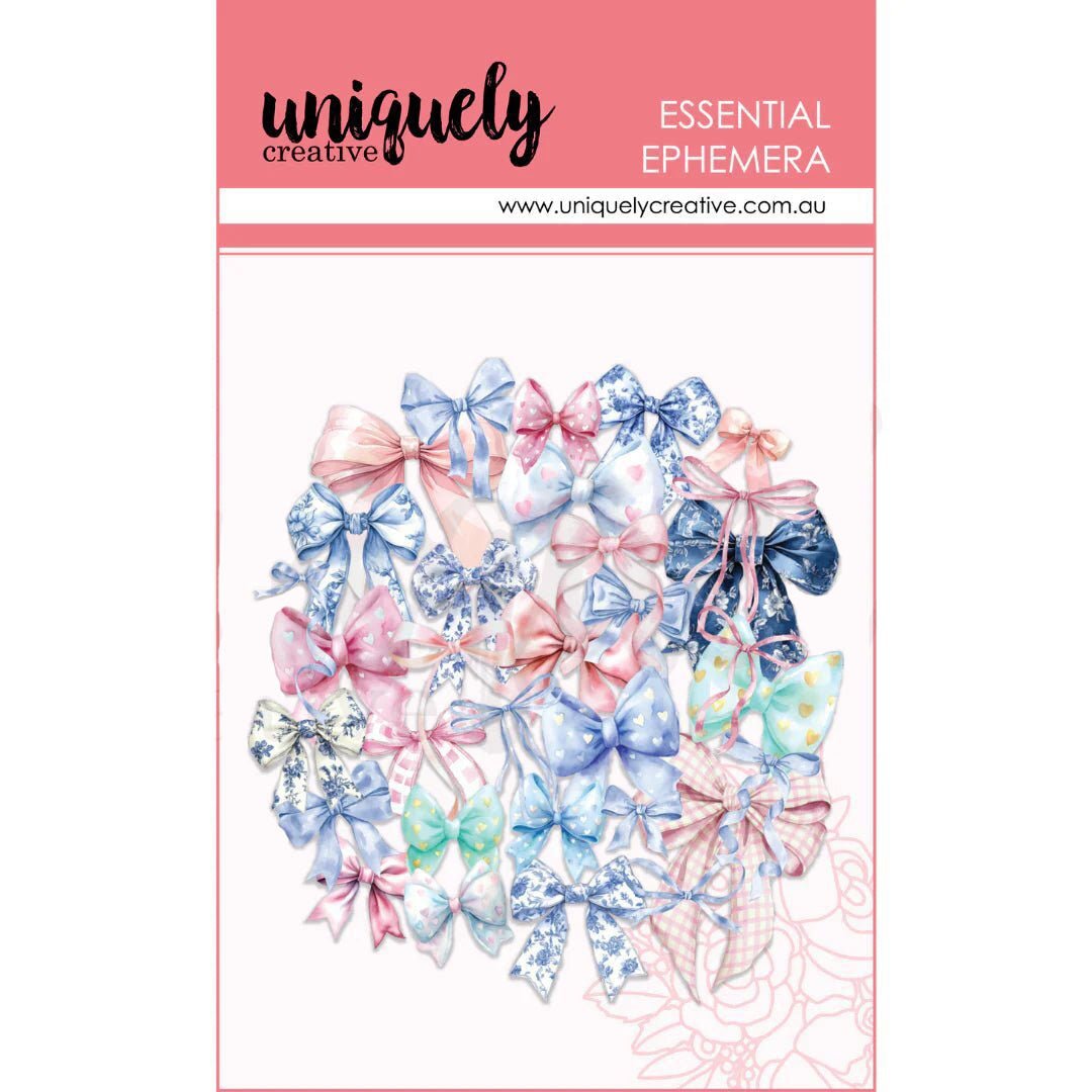 Uniquely Creative - Bows Ephemera - The Crafty Kiwi