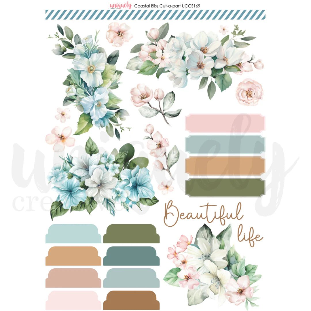 Uniquely Creative - Coastal Bliss - Bundle Kit (7 products) - The Crafty Kiwi