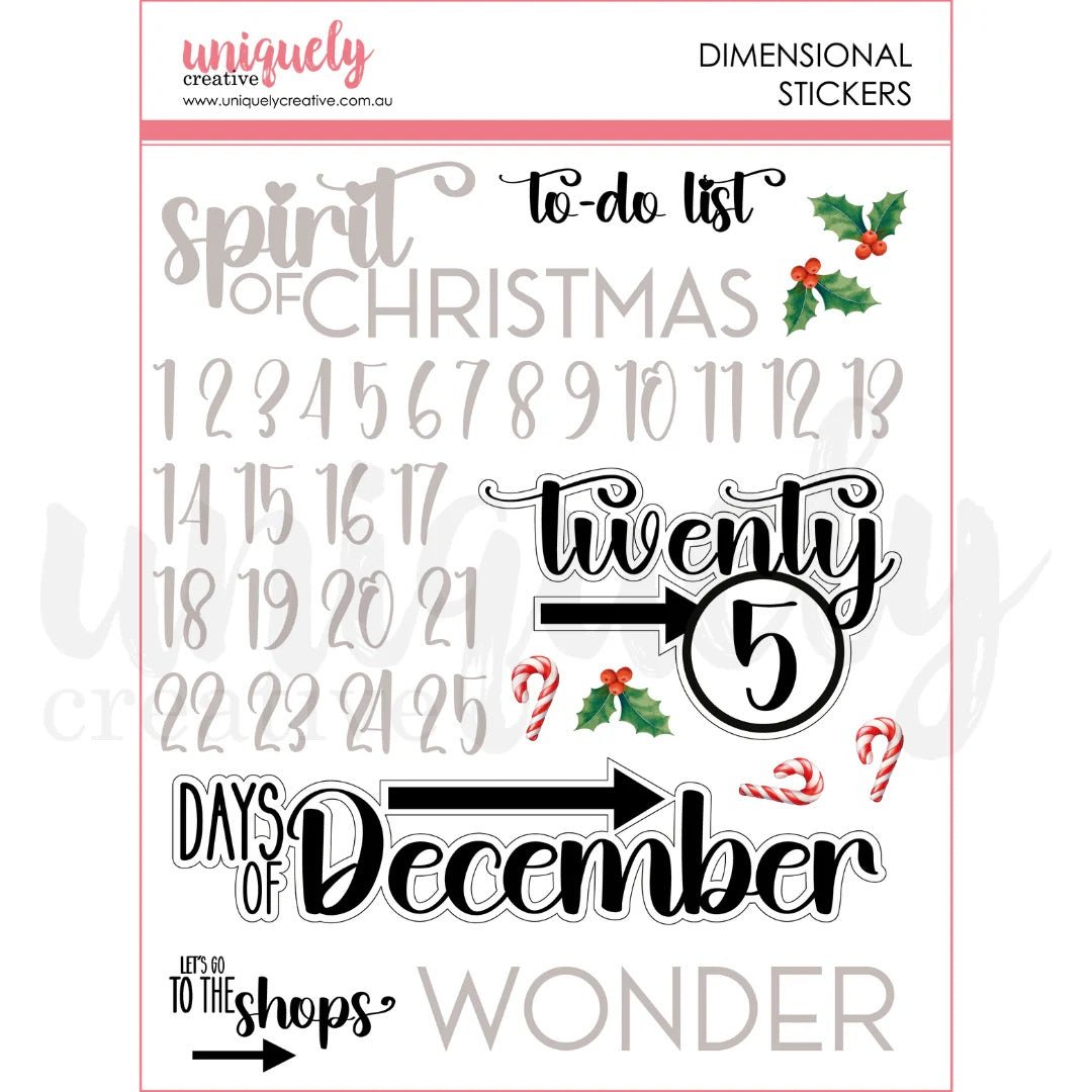 Uniquely Creative - Documenting December Bundle Kit - The Crafty Kiwi