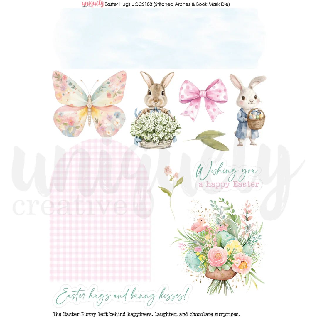 Uniquely Creative - Easter Hugs Cut - A - Part Sheet - The Crafty Kiwi