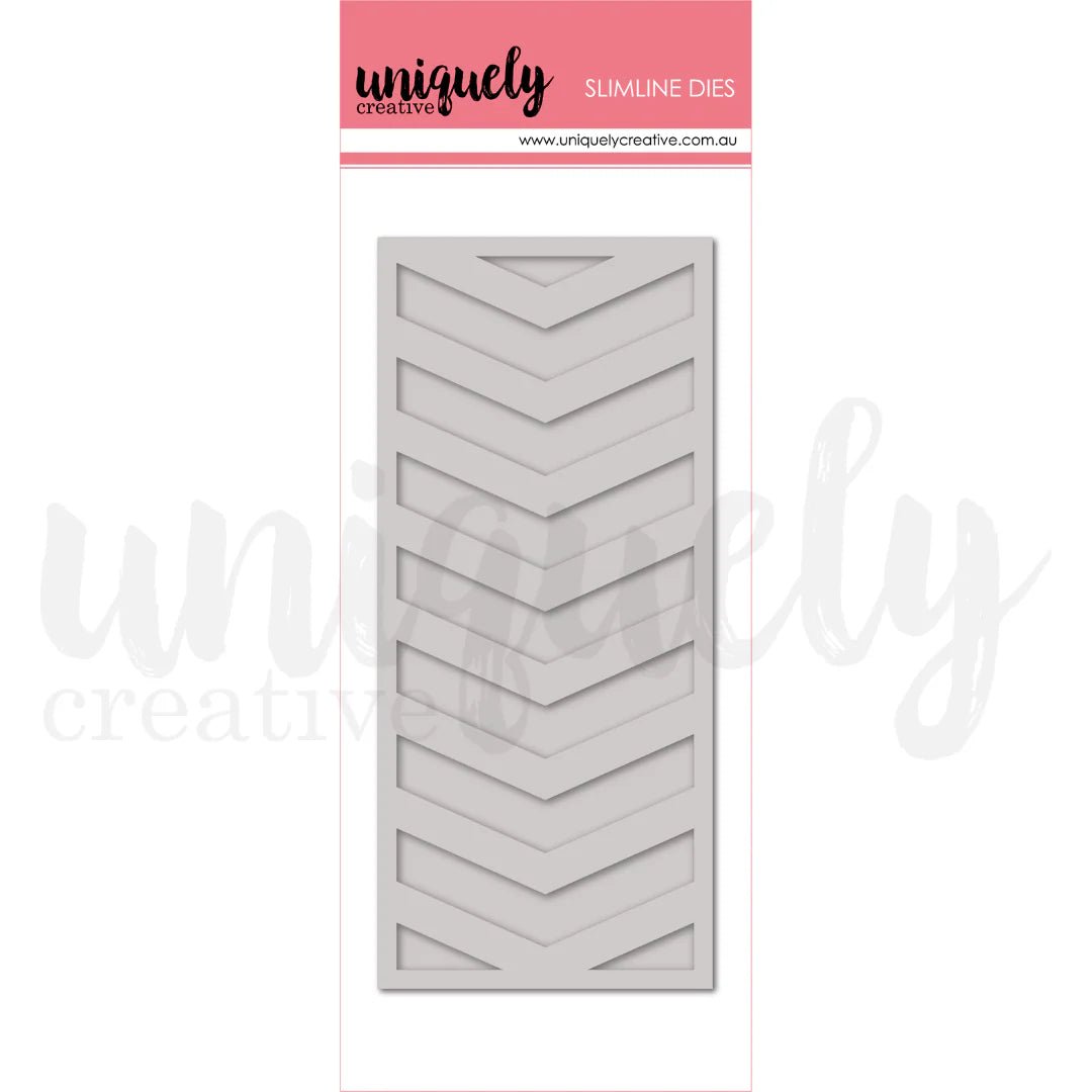Uniquely Creative - Field Notes - Chevron Border Die - The Crafty Kiwi