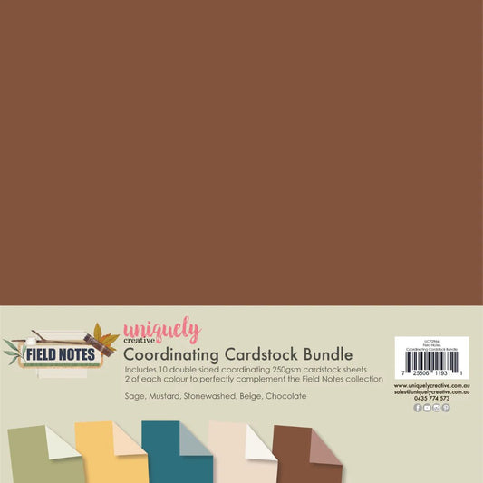 Uniquely Creative - Field Notes Coordinating Cardstock Bundle - The Crafty Kiwi
